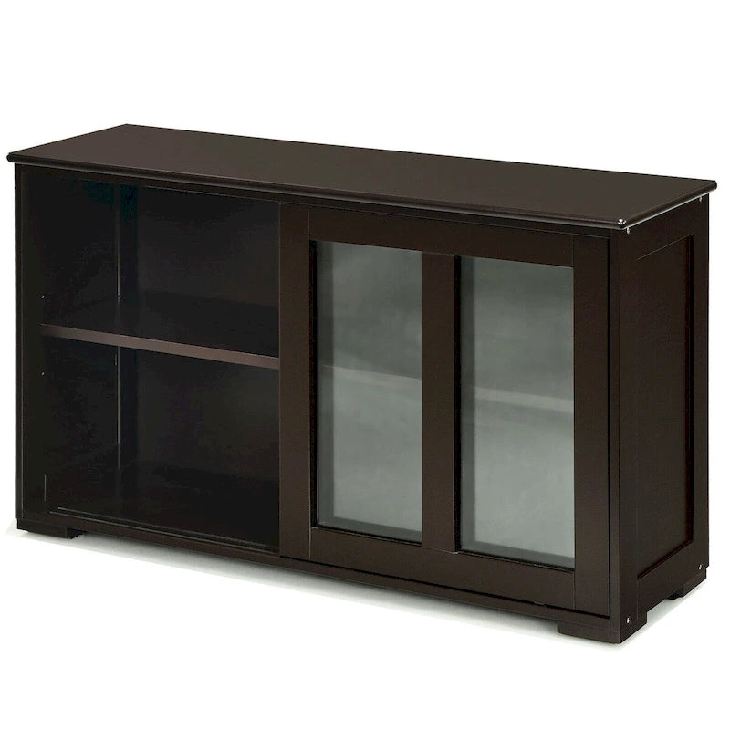 Buffet/armoire de rangement avec porte coulissante - 42 x 13,0 x 24,5 (L x l x H)