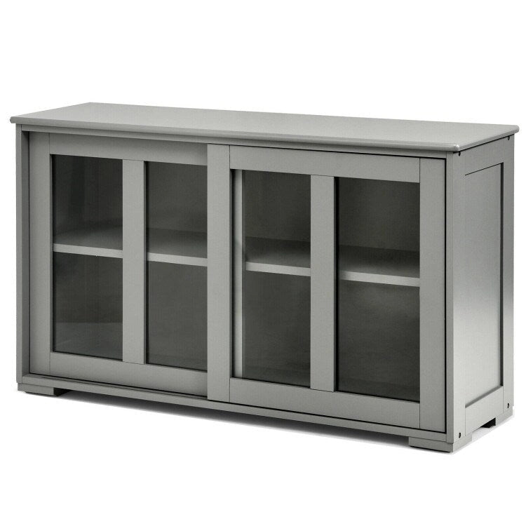 Buffet/armoire de rangement avec porte coulissante - 42 x 13,0 x 24,5 (L x l x H)