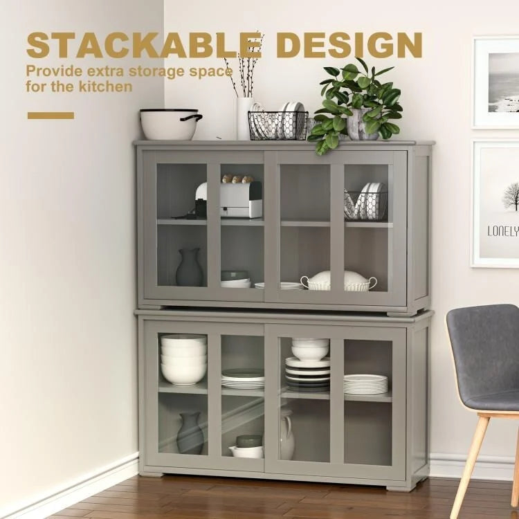 Buffet/armoire de rangement avec porte coulissante - 42 x 13,0 x 24,5 (L x l x H)