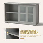 Buffet/armoire de rangement avec porte coulissante - 42 x 13,0 x 24,5 (L x l x H)