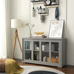 Buffet/armoire de rangement avec porte coulissante - 42 x 13,0 x 24,5 (L x l x H)