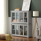 Buffet/armoire de rangement avec porte coulissante - 42 x 13,0 x 24,5 (L x l x H)