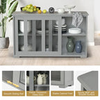 Buffet/armoire de rangement avec porte coulissante - 42 x 13,0 x 24,5 (L x l x H)