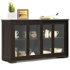 Buffet/armoire de rangement avec porte coulissante - 42 x 13,0 x 24,5 (L x l x H)