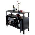 Buffet Jasper, noir - 116,2 x 40 x 81,5 cm