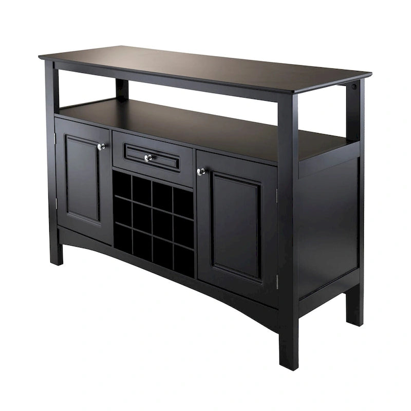 Buffet Jasper, noir - 116,2 x 40 x 81,5 cm