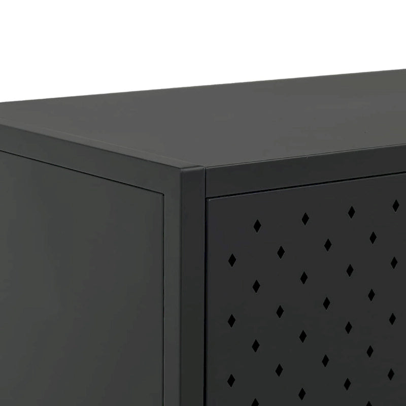 buffet de rangement vidaXL pour cuisine, salon ou entrée, en acier