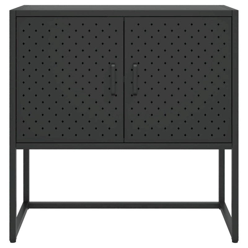 buffet de rangement vidaXL pour cuisine, salon ou entrée, en acier