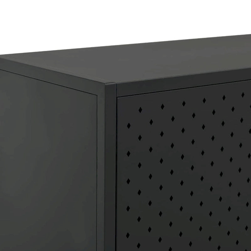 buffet de rangement vidaXL pour cuisine, salon ou entrée, en acier