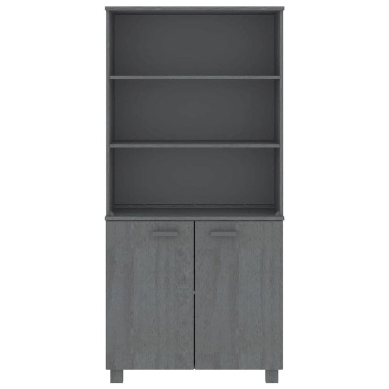 Bibliothèque à tiroirs vidaXL avec étagères de rangement HAMAR en pin massif - 33,5 x 13,8 x 70,9