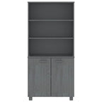 Bibliothèque à tiroirs vidaXL avec étagères de rangement HAMAR en pin massif - 33,5 x 13,8 x 70,9