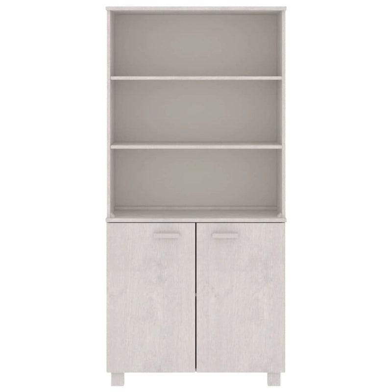 Bibliothèque à tiroirs vidaXL avec étagères de rangement HAMAR en pin massif - 33,5 x 13,8 x 70,9