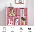 Bibliothèque de rangement à 3 niveaux Ivinta pour enfants, vitrine en bois simple pour chambre à coucher