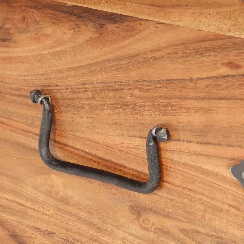 Coffre vidaXL 15,7 x 15,7 x 15,7 cm en bois d'acacia massif