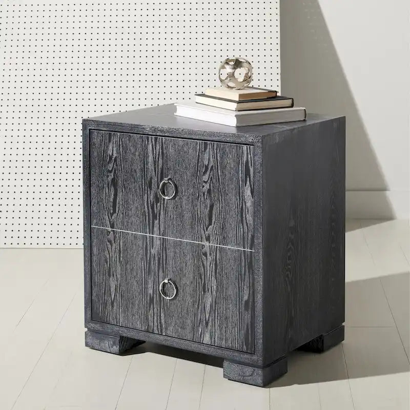 Commode Kristien laquée blanche et dorée SAFAVIEH Couture - 61 cm (L) x 46 cm (P) x 66 cm (H)