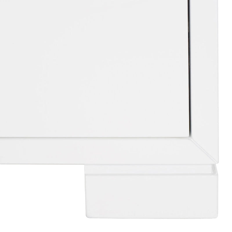 Commode Kristien laquée blanche et dorée SAFAVIEH Couture - 61 cm (L) x 46 cm (P) x 66 cm (H)
