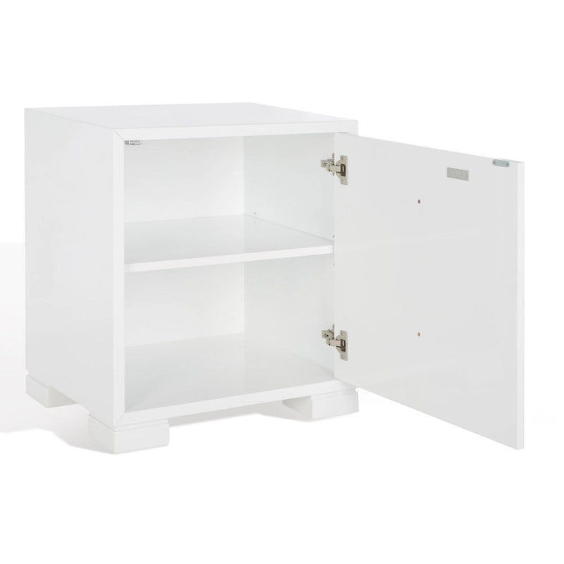 Commode Kristien laquée blanche et dorée SAFAVIEH Couture - 61 cm (L) x 46 cm (P) x 66 cm (H)