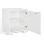 Commode Kristien laquée blanche et dorée SAFAVIEH Couture - 61 cm (L) x 46 cm (P) x 66 cm (H)
