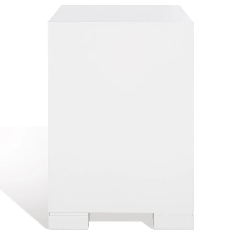 Commode Kristien laquée blanche et dorée SAFAVIEH Couture - 61 cm (L) x 46 cm (P) x 66 cm (H)