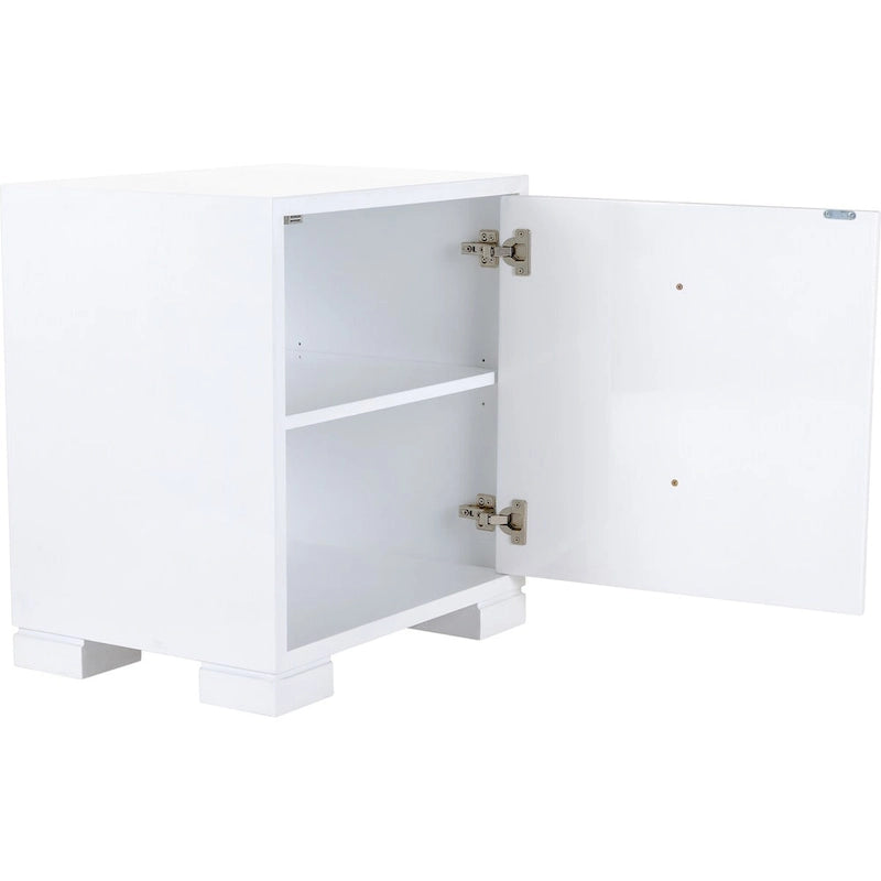 Commode Kristien laquée blanche et dorée SAFAVIEH Couture - 61 cm (L) x 46 cm (P) x 66 cm (H)