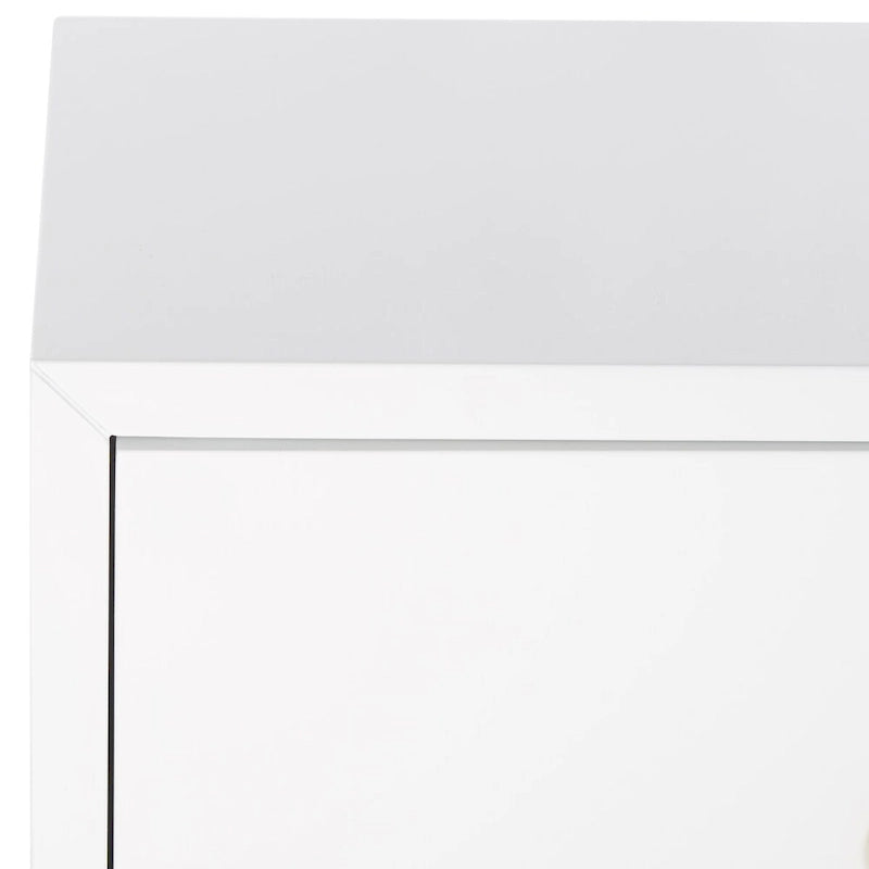 Commode Kristien laquée blanche et dorée SAFAVIEH Couture - 61 cm (L) x 46 cm (P) x 66 cm (H)