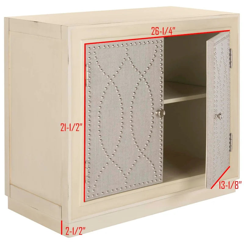 Coffre de rangement SAFAVIEH Ala à 2 portes - 32 cm (L) x 16 cm (P) x 29 cm (H)