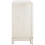 Coffre de rangement SAFAVIEH Cyntha à 2 portes, finition nickel - 81 cm (L) x 41 cm (P) x 84 cm (H)