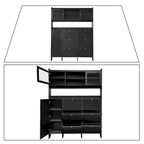 Armoire à chaussures haute, multifonctionnelle et classique, autoportante