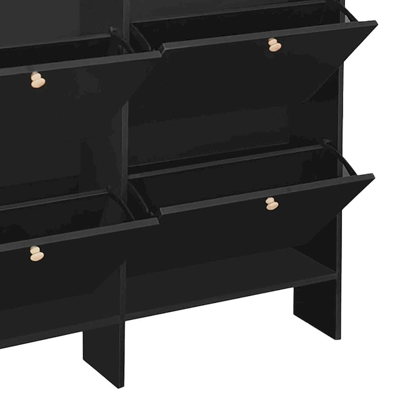 Armoire à chaussures haute, multifonctionnelle et classique, autoportante