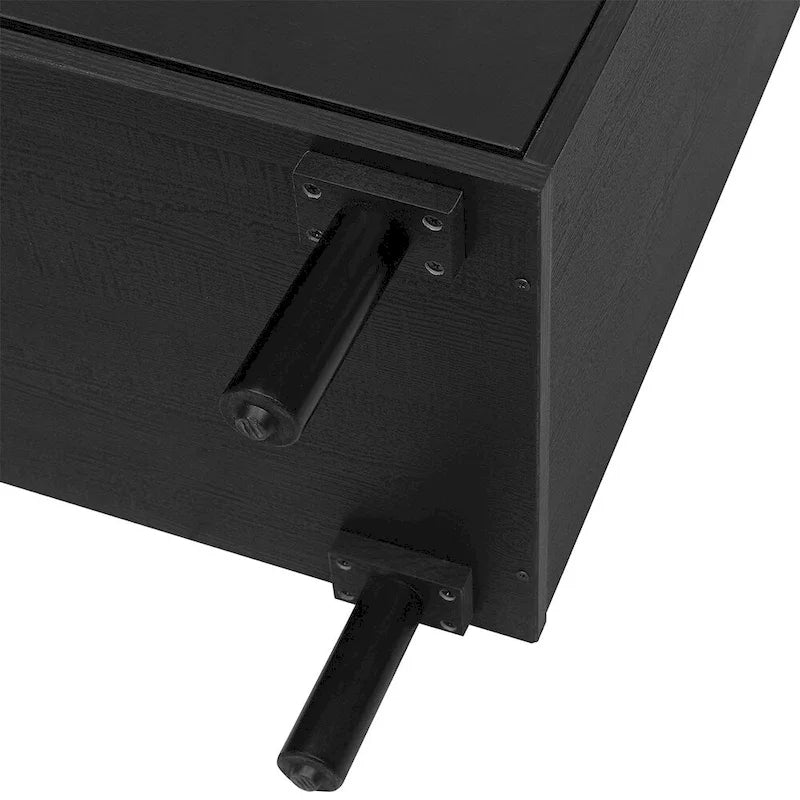 Buffet en rotin, 2 portes et 3 tiroirs - 113 cm (L) x 40 cm (l) x 80 cm (H)