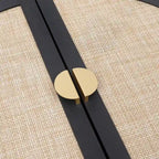 Buffet en rotin, 2 portes et 3 tiroirs - 113 cm (L) x 40 cm (l) x 80 cm (H)