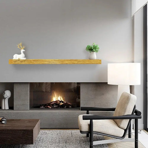 Étagère murale de cheminée de 60 pouces - Étagères flottantes de style campagnard
