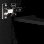 Meuble de rangement moderne en bois à 4 portes, idéal pour le salon, l'entrée ou le couloir.