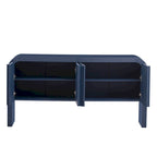 Meuble de rangement moderne en bois à 4 portes, idéal pour le salon, l'entrée ou le couloir.