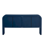 Meuble de rangement moderne en bois à 4 portes, idéal pour le salon, l'entrée ou le couloir.