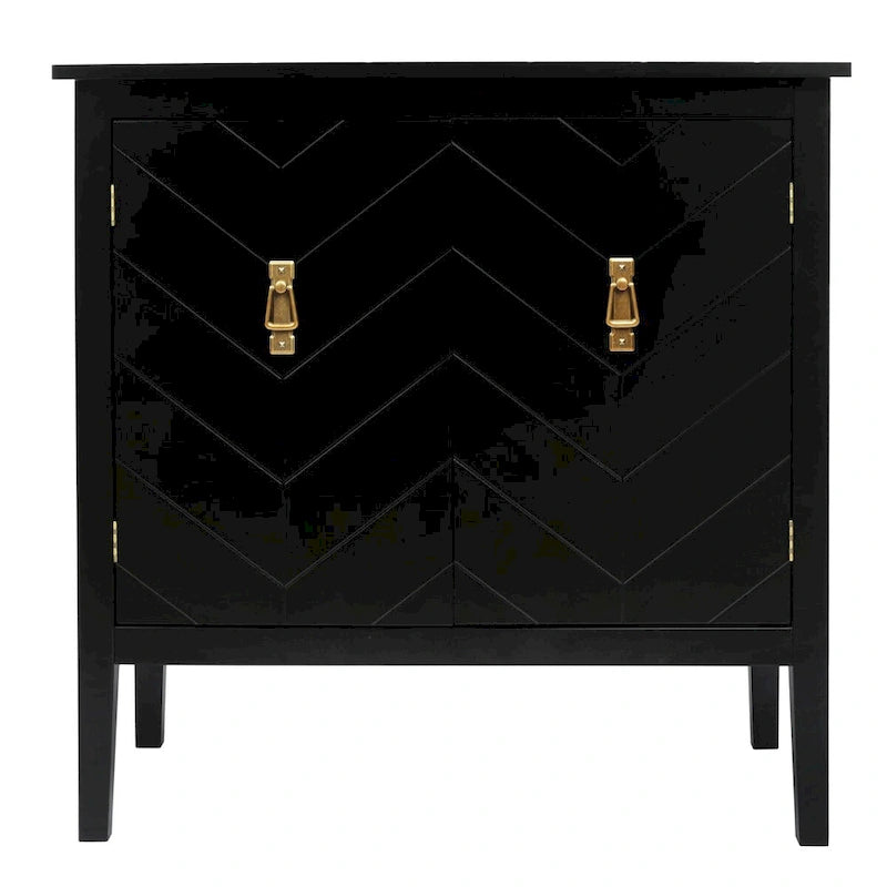 Armoire en bois à 2 portes, style vintage, gris.