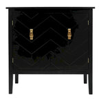 Armoire en bois à 2 portes, style vintage, gris.