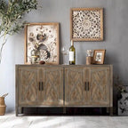 4 Door Wooden Twill Sideboard