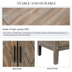 Buffet en sergé de bois à 4 portes