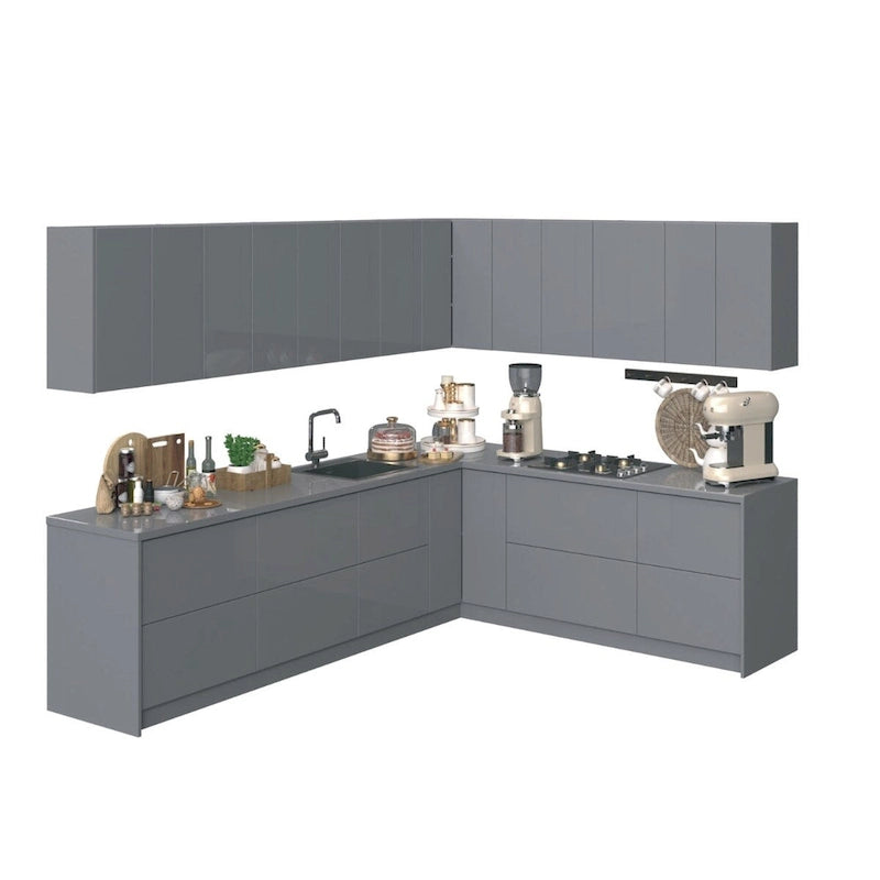 Kitchen Culinary Collection Gray Color Base Size 10Ft Wide - 94x120