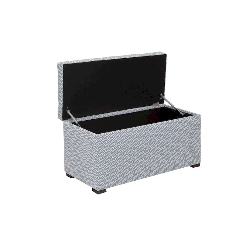 Banc coffre de rangement Angela pour salon de style transitionnel