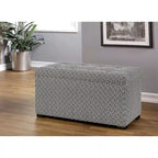 Banc coffre de rangement Angela pour salon de style transitionnel