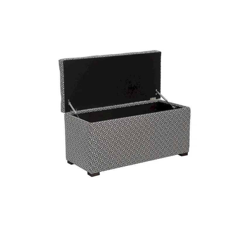 Banc coffre de rangement Angela pour salon de style transitionnel