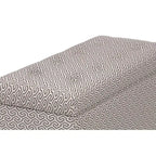 Banc coffre de rangement Angela pour salon de style transitionnel