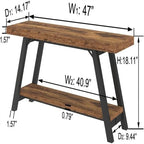 Banc de rangement pour chambre à coucher - 14,2 cm (P) x 47 cm (L) x 18,2 cm (H)
