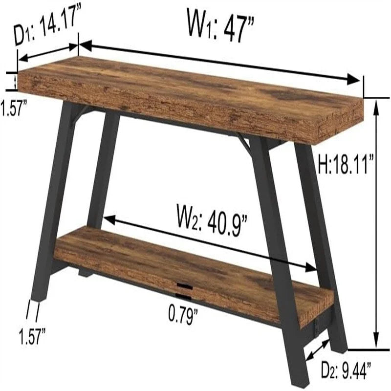 Banc de rangement pour chambre à coucher - 14,2 cm (P) x 47 cm (L) x 18,2 cm (H)