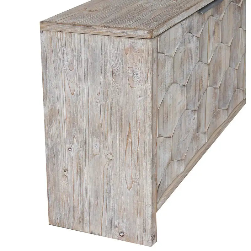 Meuble d'appoint style ferme, buffet en bois à 4 portes, meuble de rangement