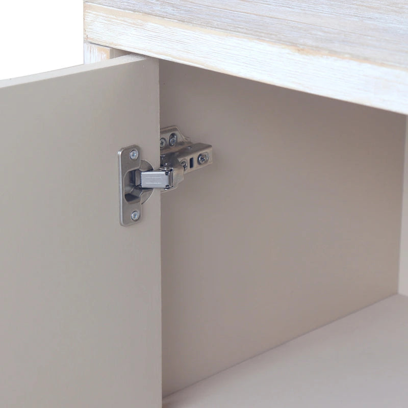 Meuble d'appoint style ferme, buffet en bois à 4 portes, meuble de rangement