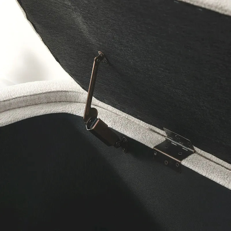 Banc rembourré avec grand espace de rangement. Bancs ottomans de rangement modernes, pour le salon, l'entrée et la chambre.