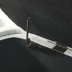 Banc rembourré avec grand espace de rangement. Bancs ottomans de rangement modernes, pour le salon, l'entrée et la chambre.